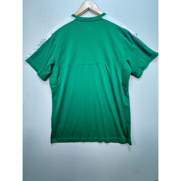 Puma Mens DryCell Soccer T-Shirt Size XL Green Striped Sportswear Short Sleeve - Picture 11 of 12